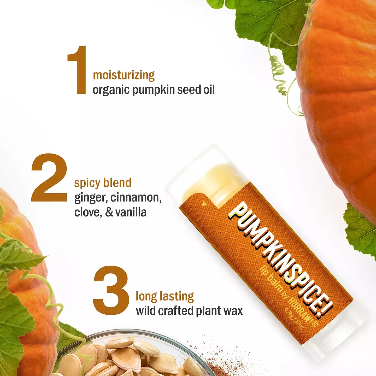 HURRAW! Pumkin Spice Lip Balm