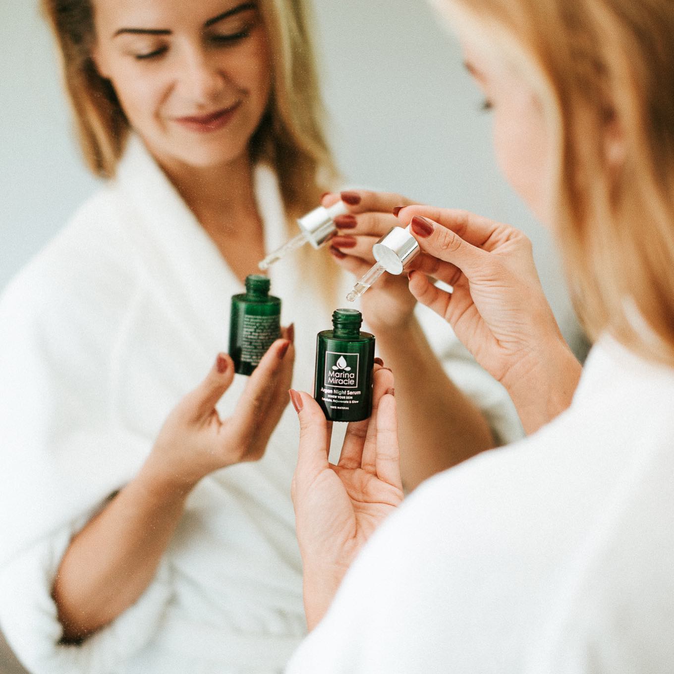 HUDPLEIESETT - AMARANTH NIGHT SERUM & AMARANTH FACE OIL - 30 ml