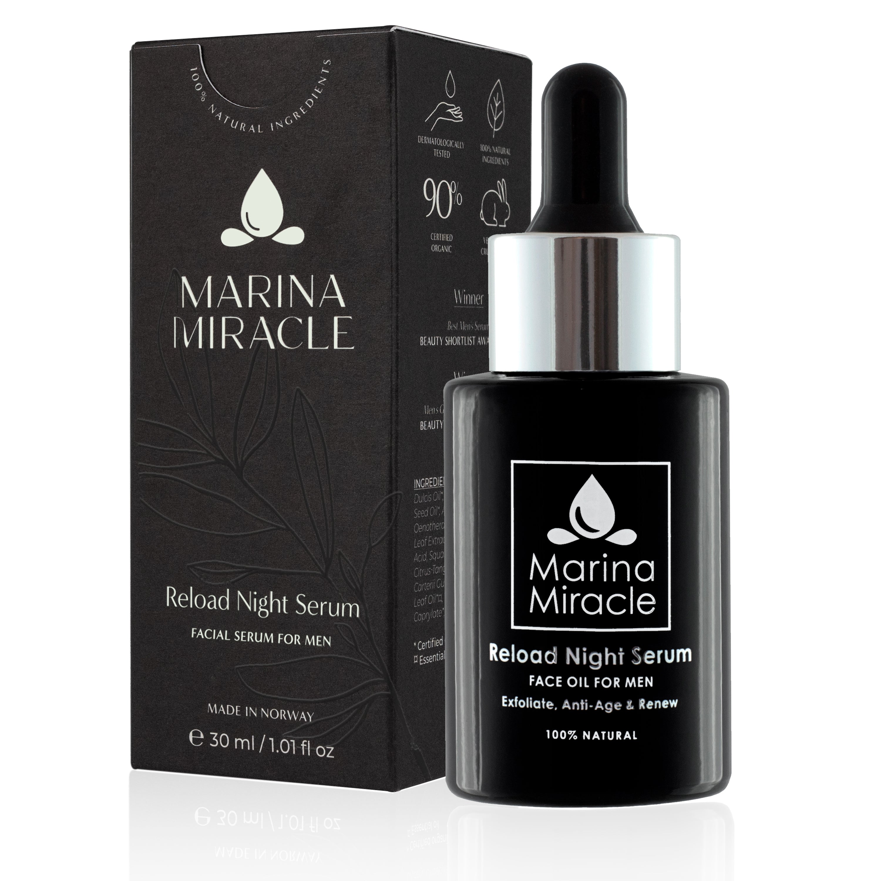 NATTSERUM FOR MENN - RELOAD NIGHT SERUM - 30 ml