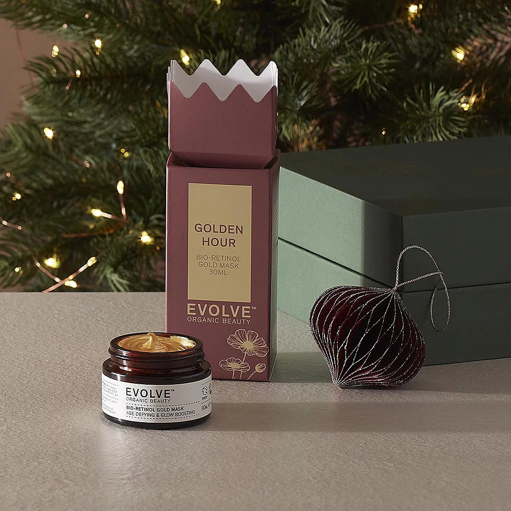 EVOLVE GOLDEN HOUR Gavepakke m/ Bio-Retinol Gold Mask 30ml
